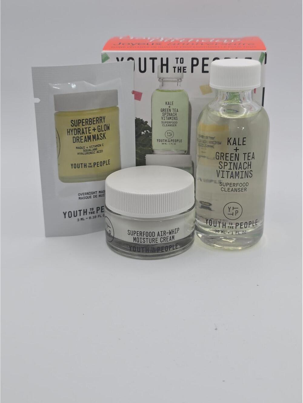 Youth To The People Skincare Set Cleanser,Moisture Cream,Dream Mask-Sephora Gift